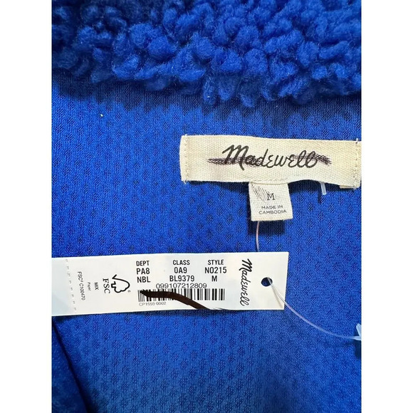 Madewell Faux Shearling Half-Zip Pullover - Picture 4 of 4